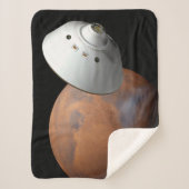 Een ruimteschip in aeroshell nadert Mars. Sherpa Deken (Voorkant)