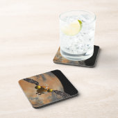 Een ruimteschip in een baan om Mars. Bier Onderzetter (Rechterzijde)