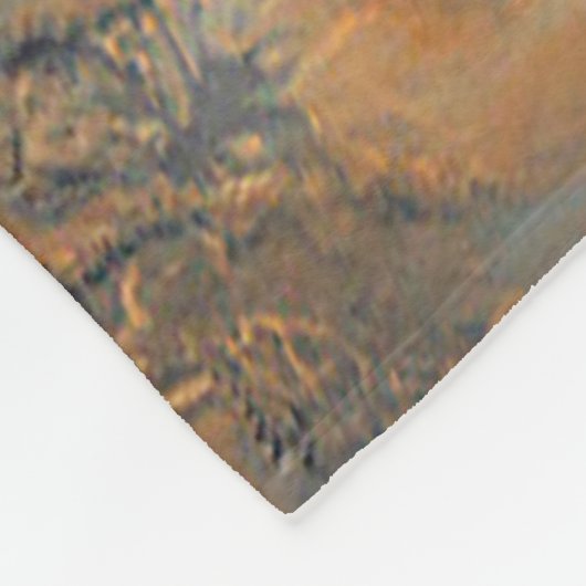 Een ruimteschip in een baan om Mars. Fleece Deken (Hoek)