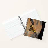 Een ruimteschip in een baan om Mars. Notitieboek (Binnen)