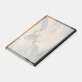 Een ruimteschip in een baan om Mars. Post-it® Notes (Schuin)