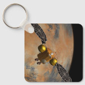 Een ruimteschip in een baan om Mars. Sleutelhanger (Voorkant)