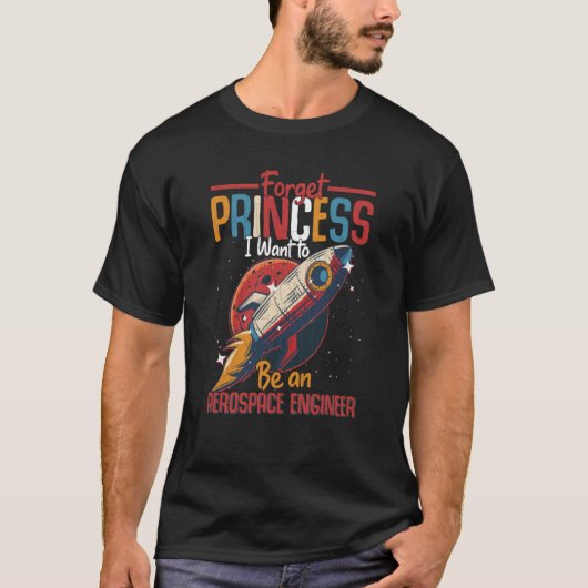 Een ruimtevaartingenieur Engineering Graph willen T-shirt (Voorkant)