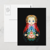 Eén Russische pop Briefkaart (Voorkant / Achterkant)