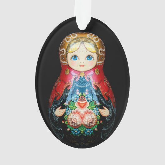 Eén Russische pop Ornament (achterkant)