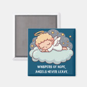 Een rustende engel magneet (Voorkant / Achterkant)