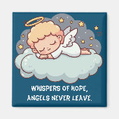 Een rustende engel magneet (Voorkant)