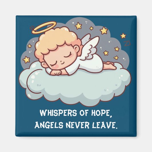 Een rustende engel magneet (Voorkant)