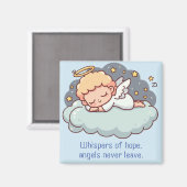 Een rustende engel magneet (Voorkant / Achterkant)