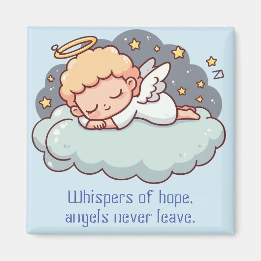 Een rustende engel magneet (Voorkant)