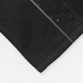 Een rustende zwarte kat en volle maan, Fleece Blan Deken (Hoek)