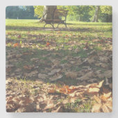 Een rustgevende stop stenen onderzetter (Voorkant)