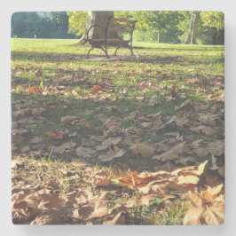 Een rustgevende stop stenen onderzetter