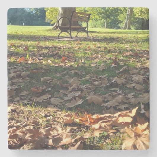 Een rustgevende stop stenen onderzetter (Voorkant)