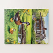 Een rustiek huis voor kinderen legpuzzel (Horizontaal)