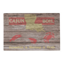 Een rustieke Cajun Boil teken