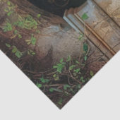 Een rustieke Italiaanse deur serie ontwerp #5 Tissuepapier (Detail)