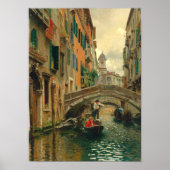 Een rustig kanaal, Venetië Poster (Voorkant)