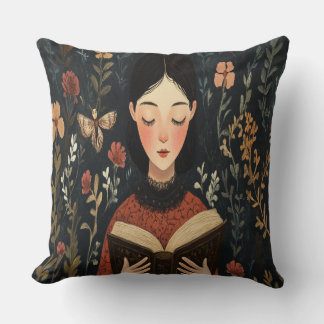 Een rustig moment met een boek kussen