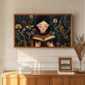 Een rustig moment met een boek poster