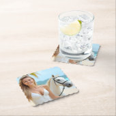 Een rustig moment met Helena's paard Kartonnen Onderzetters (Insitu)