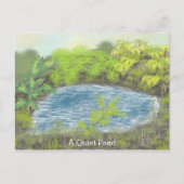 Een rustig vijver Briefkaart (Voorkant)