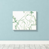 Een rustige avond canvas afdruk (Insitu (Houten vloer))