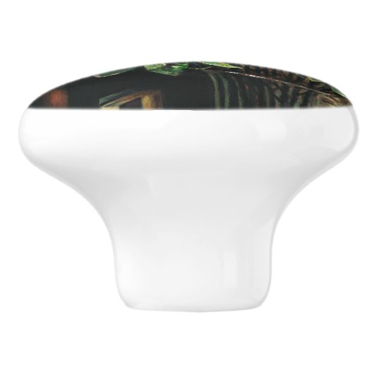 Een rustige avond in Kingdom Café - Keramische Knop (Zijkant)