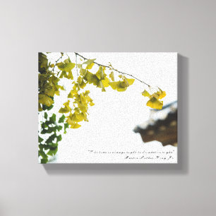 Een rustige herfstmiddag canvas afdruk