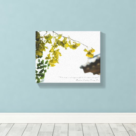 Een rustige herfstmiddag canvas afdruk (Insitu (Houten vloer))