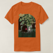 Een rustige in het groen t-shirt (Design voorkant)