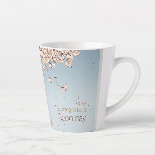 Een rustige ochtend - Het afvallen van Ginkgo's Latte Mok (Rechts)