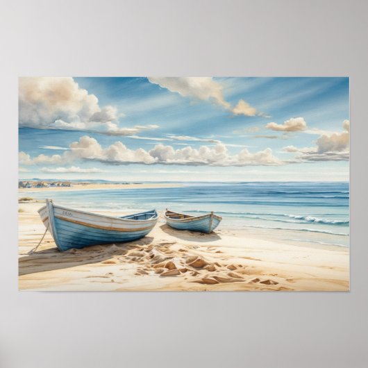 Een rustige plek aan de oceaan poster (Voorkant)