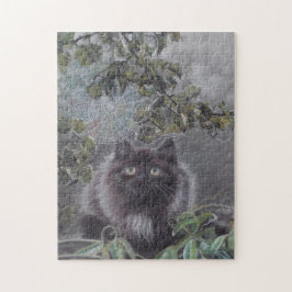 Een rustige plek - Kat en Spiderweb Puzzel