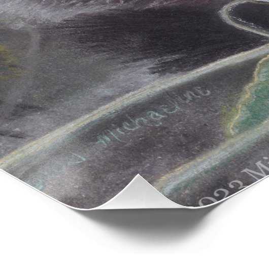 Een rustige plek - Kitten en Spiderweb Poster (Hoek)