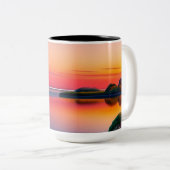 Een rustige scène tweekleurige koffie Mok (Voorkant rechts)