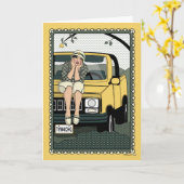 Een Rut_C_Greeting Kaart (Gele Bloem)