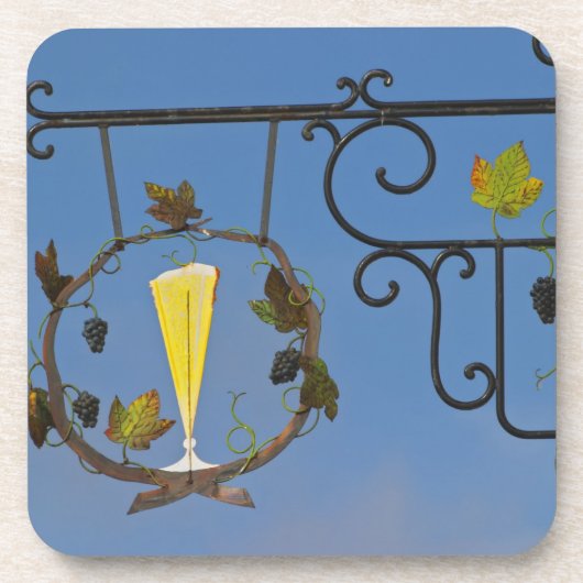 Een ruw ijzerteken dat het thema illustreert drankjes onderzetter (Voorkant)