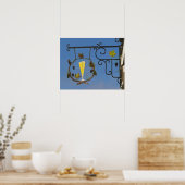 Een ruw ijzerteken dat het thema illustreert poster (Keuken)