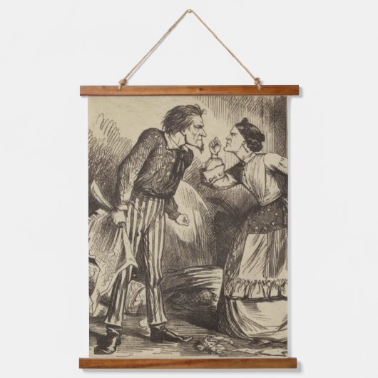 Een ruzie hangend wandkleed (Voorkant)