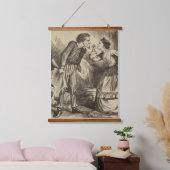 Een ruzie hangend wandkleed (Slaapkamer)