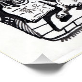 Een 's nachts thuisglanzend poster (Hoek)