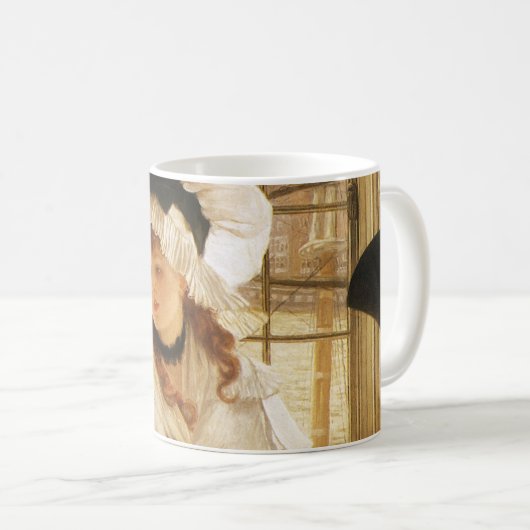 Een saaï verhaal van James Tissot, antieke fine ar Koffiemok (Voorkant rechts)