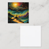 Een sabbatjaar kan, als het goed getimed is, een g vierkante visitekaartje (Voorkant / Achterkant)