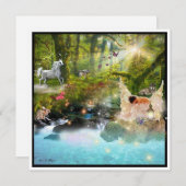 Een Sad Crying Fallen Angel in Fantasy Garden (Voorkant / Achterkant)