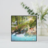 Een Sad Crying Fallen Angel in Fantasy Garden (Staand voorkant)