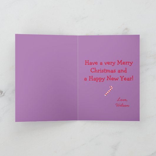 Een Safari-apenkerstkaart Kaart (Binnen)