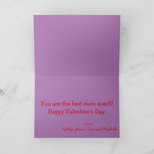 Een Safari-Valentijn voor mama Kaart (Binnen)