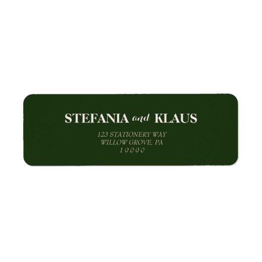 Een 'Sage' en 'Blush Modern minimalist' Etiket (Voorkant)