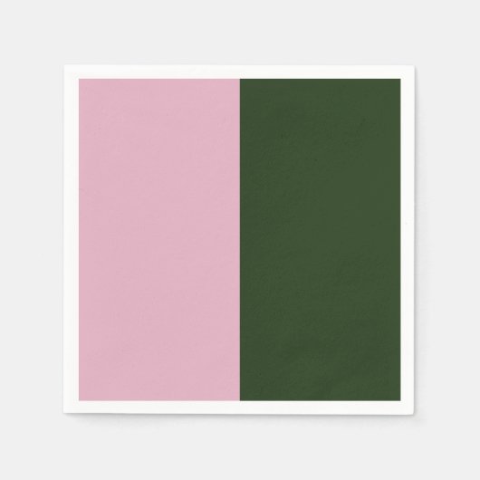 Een 'Sage' en 'Blush Modern minimalist' Servet (Voorkant)